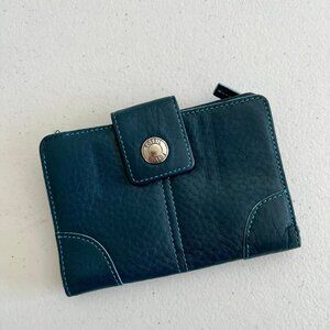 Fossil Blue Bifold Leather Wallet  